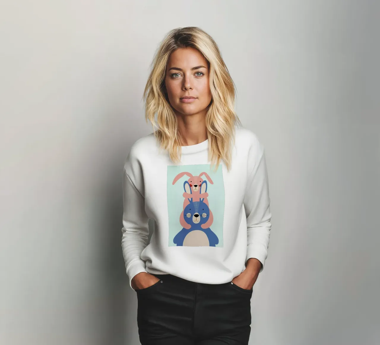 Bunny Rabbits Sweatshirt von Little Flourishes