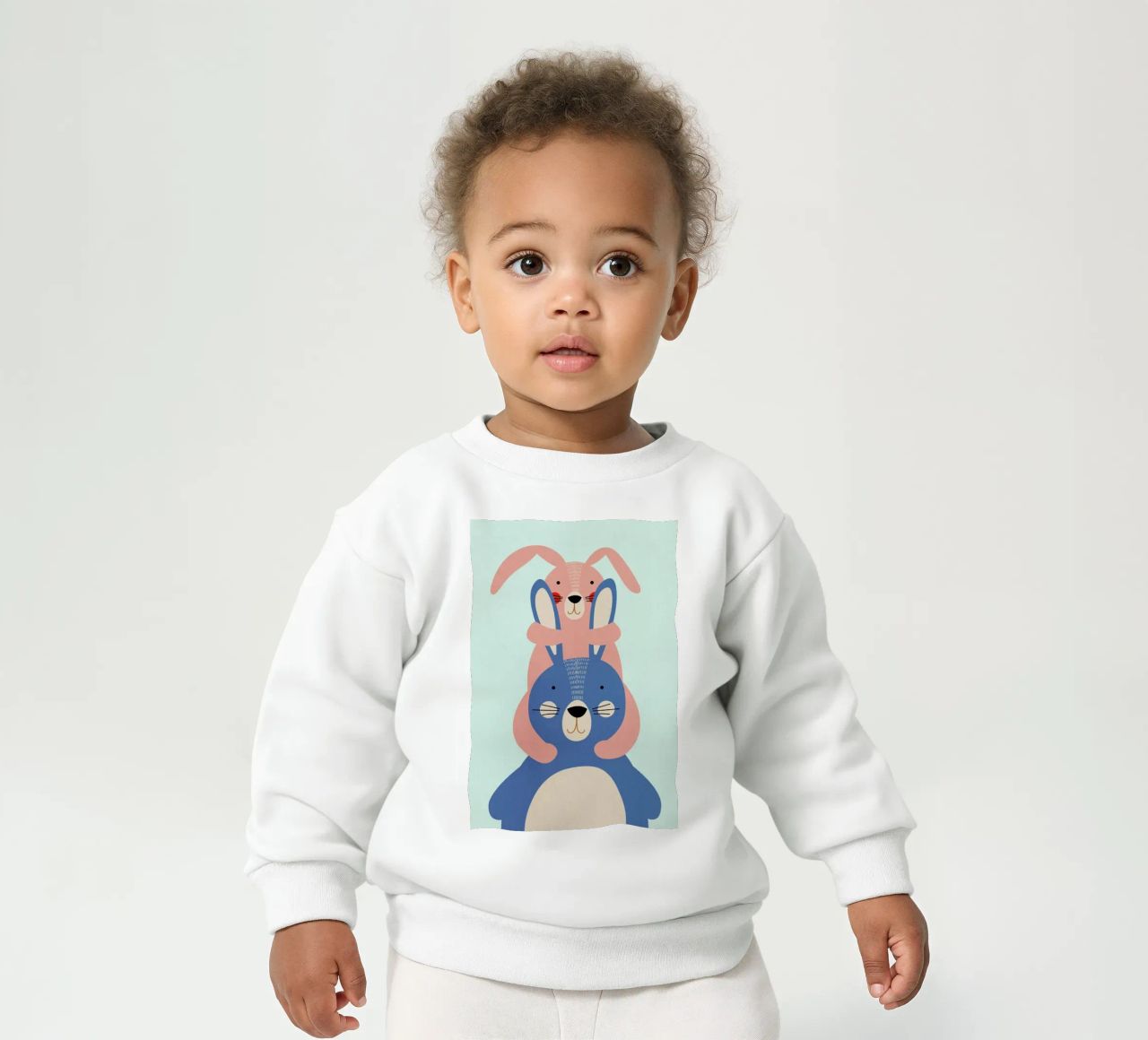 Bunny Rabbits felpa neonato da Little Flourishes