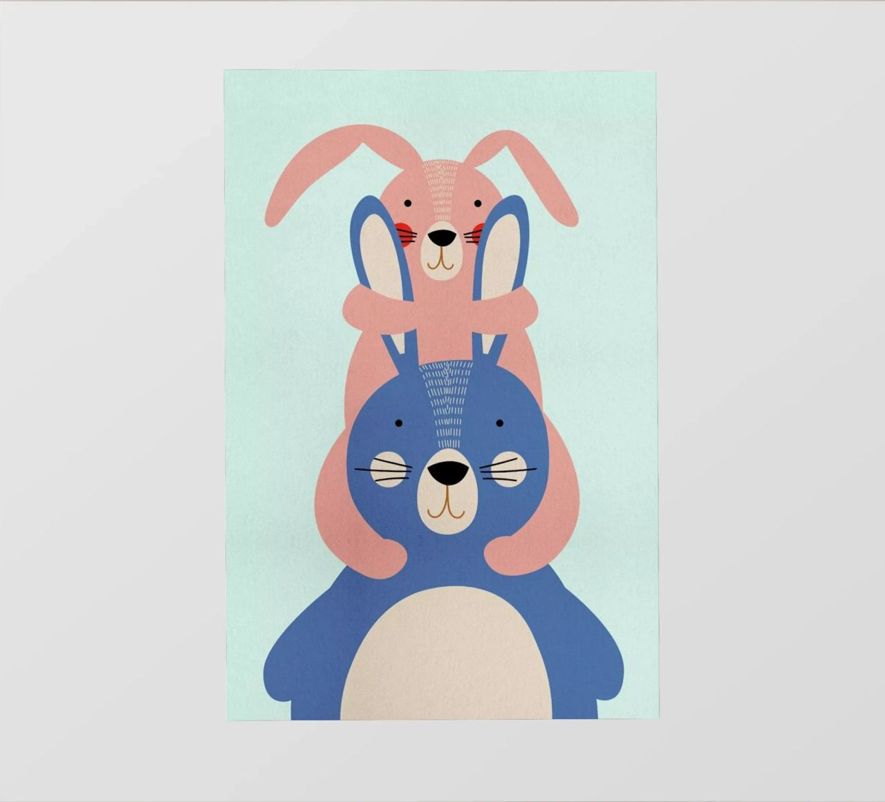 Bunny Rabbits pellicola backlit da Little Flourishes