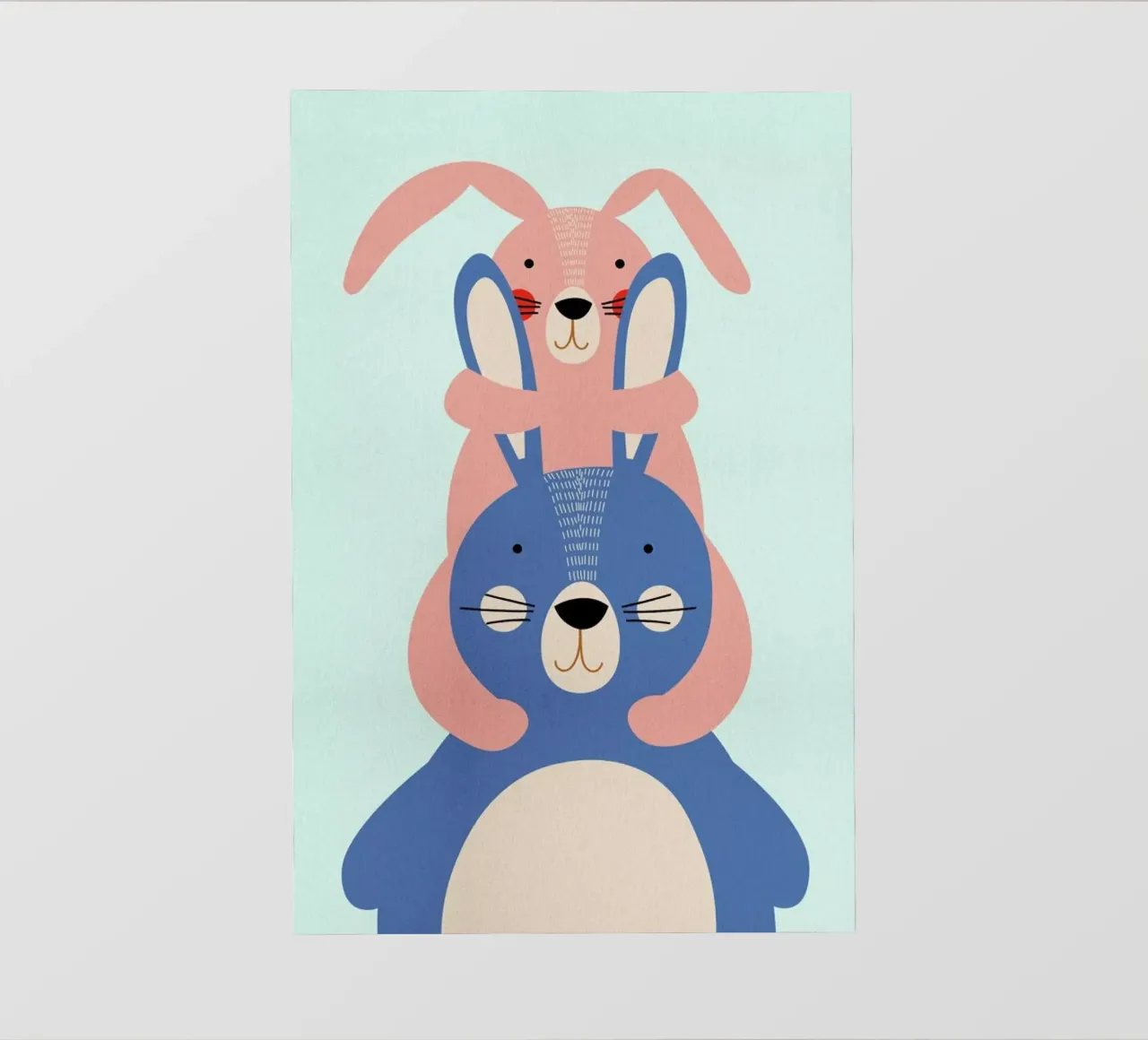 Bunny Rabbits pvc cover by Little Flourishes