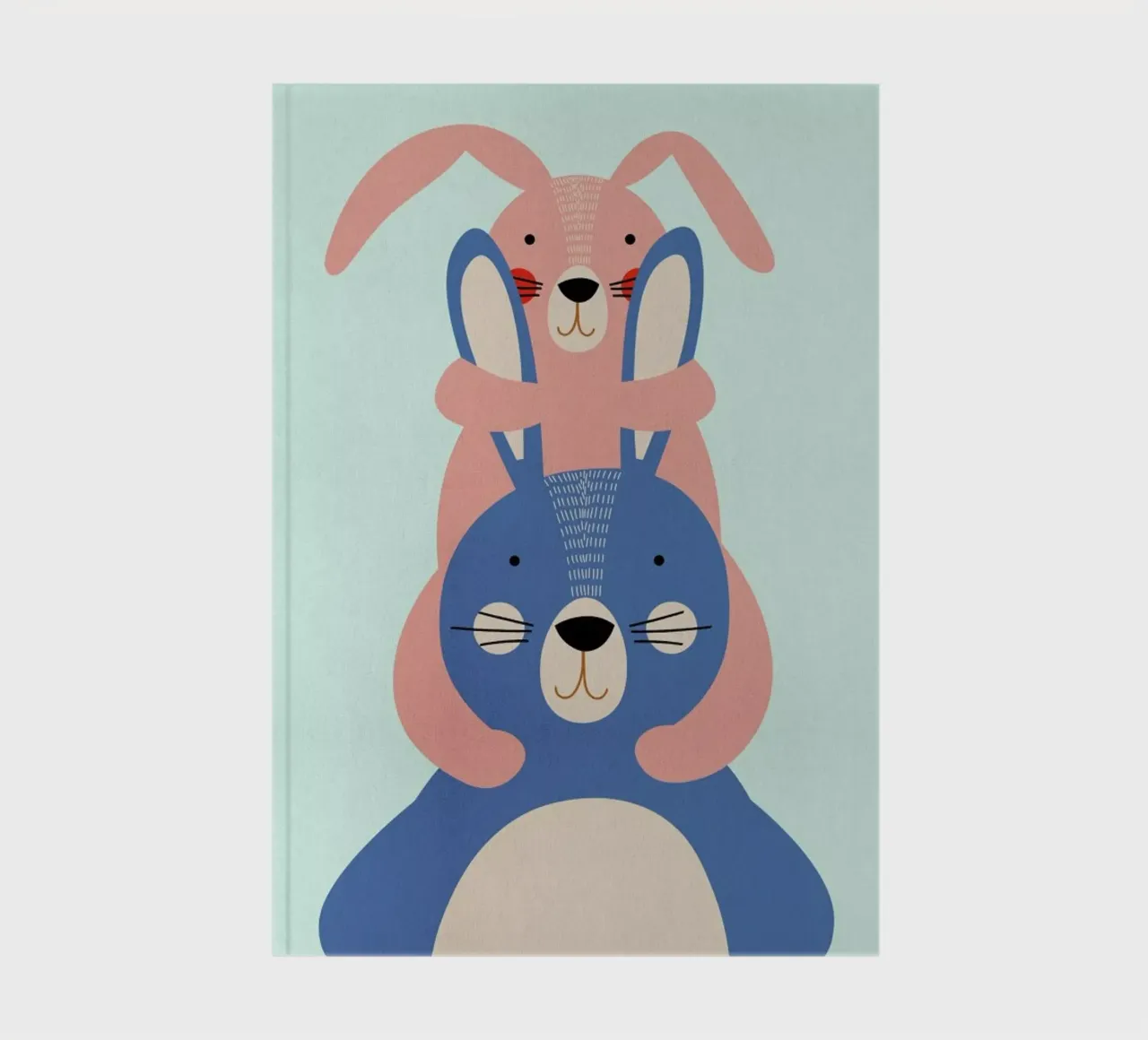 Bunny Rabbits notebook by Little Flourishes