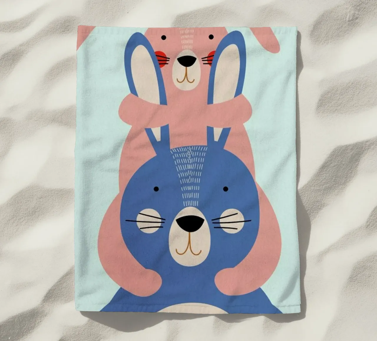 Bunny Rabbits telo mare da Little Flourishes