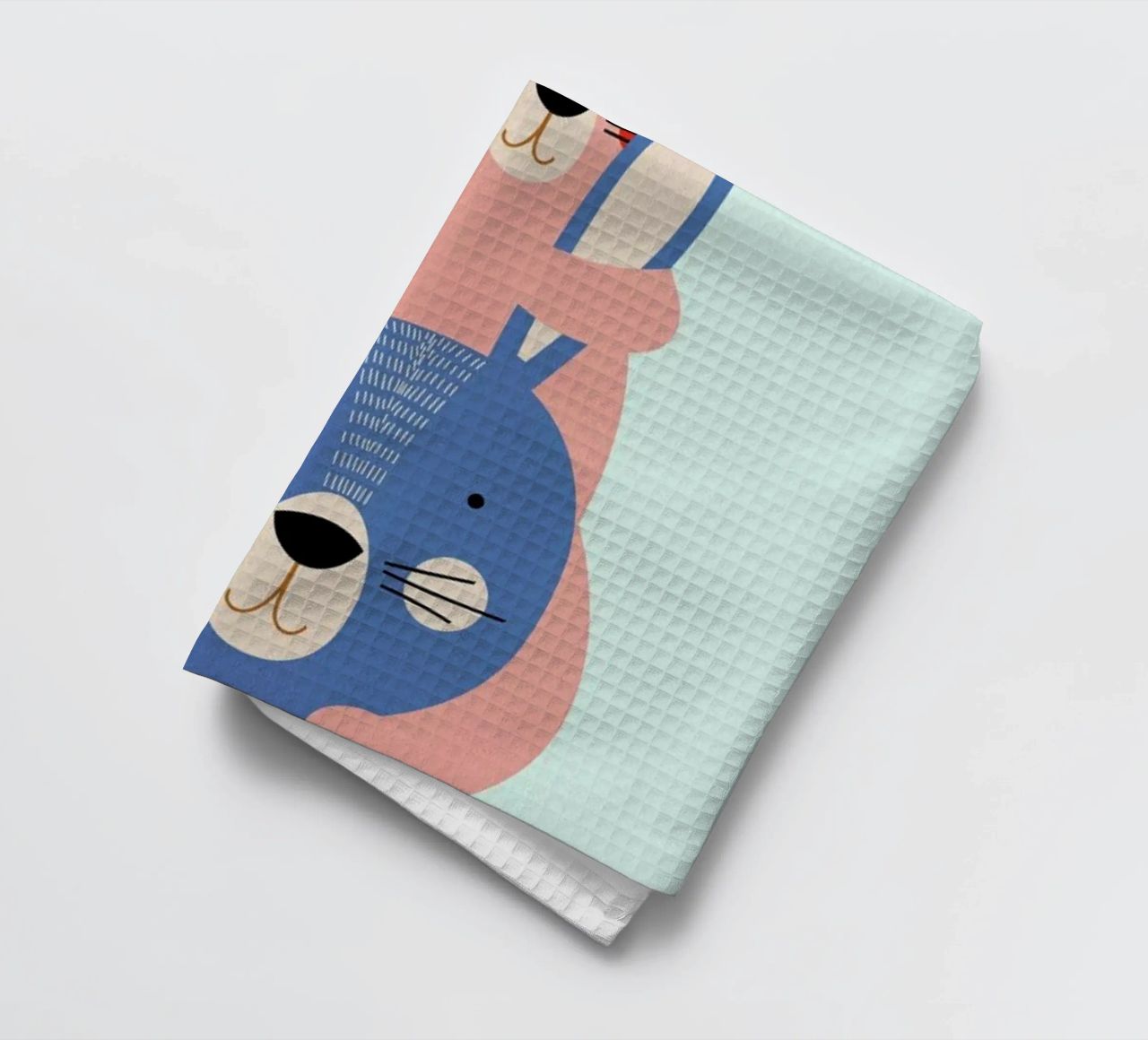 Bunny Rabbits torchon de Little Flourishes