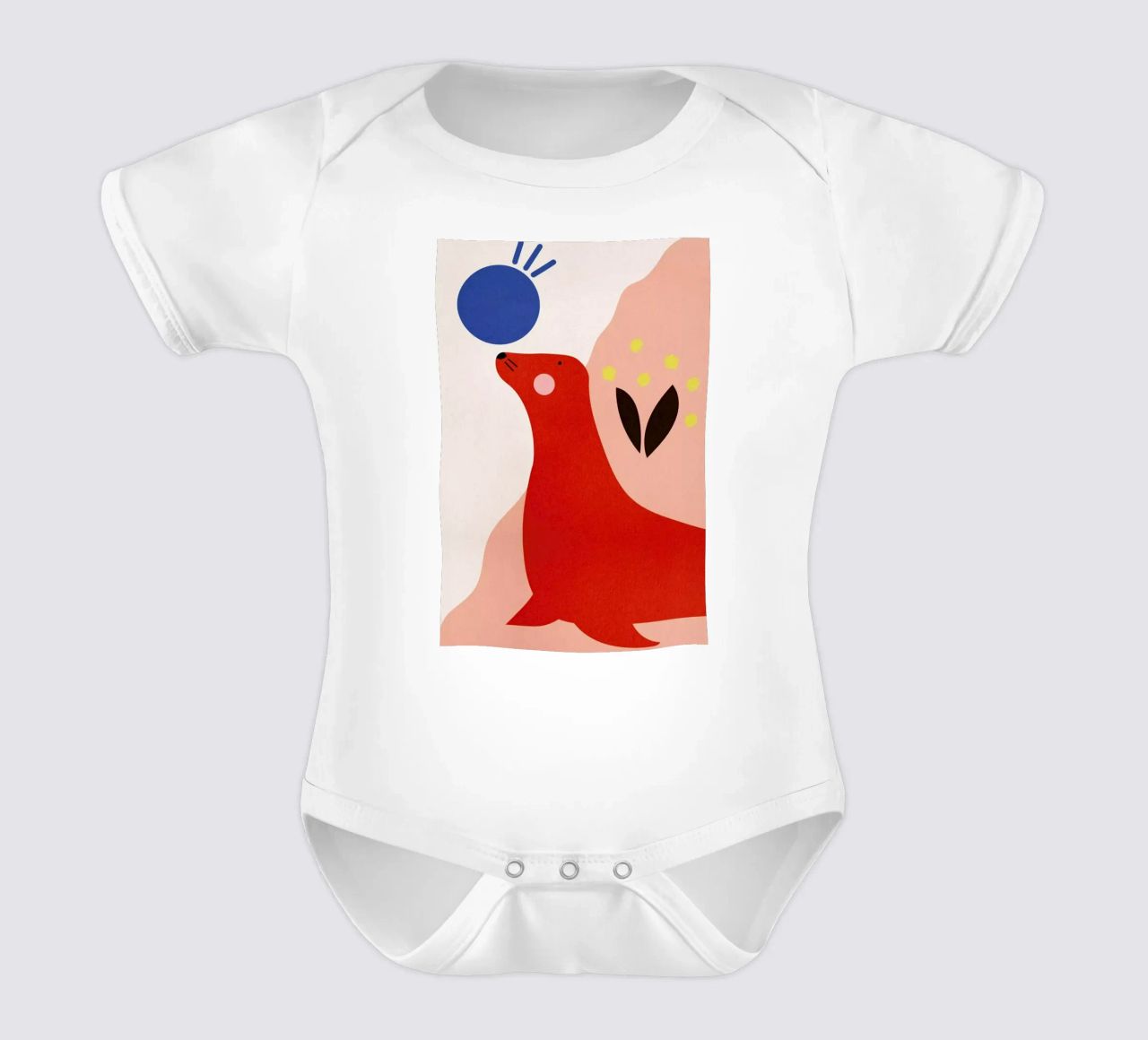 The Perfect Balance body neonato maniche corte da Little Flourishes