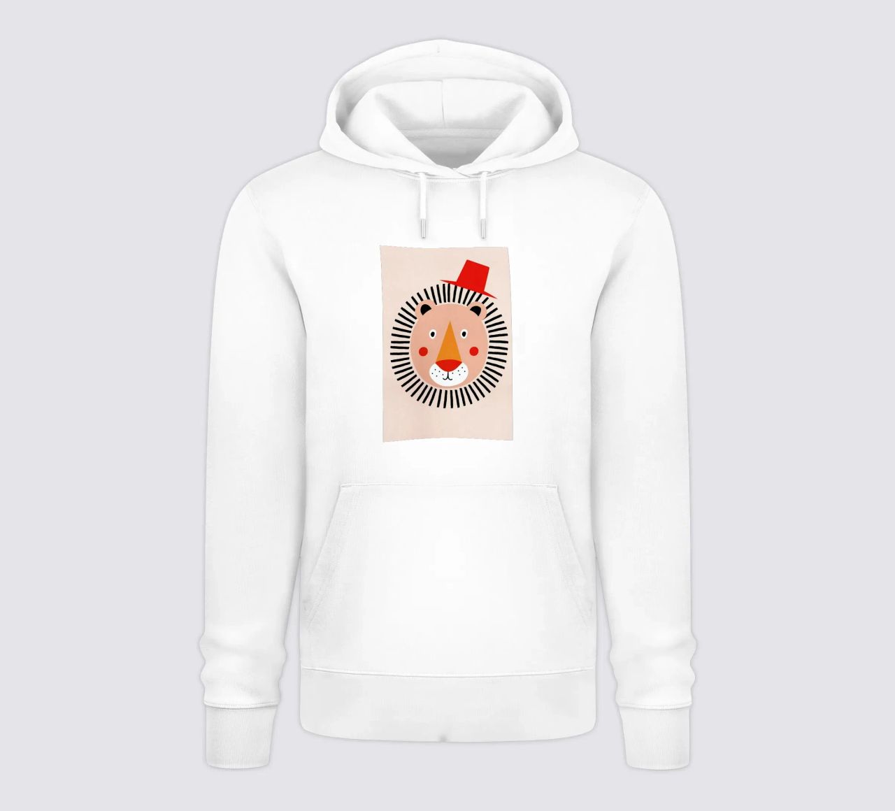 Well Dressed Lion sudadera con capucha de Little Flourishes