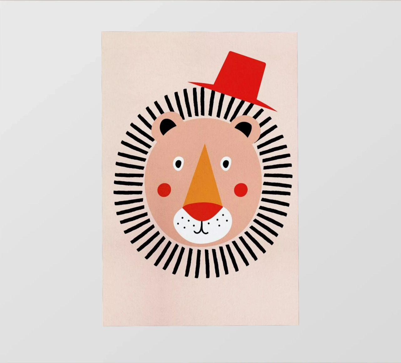 Well Dressed Lion telo in pvc da Little Flourishes