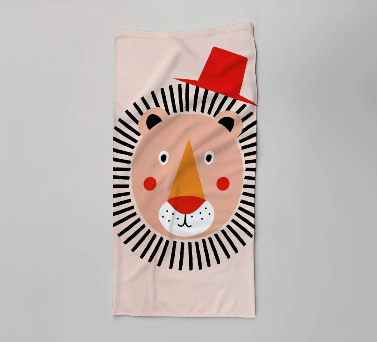 Well Dressed Lion asciugamano da bagno da Little Flourishes