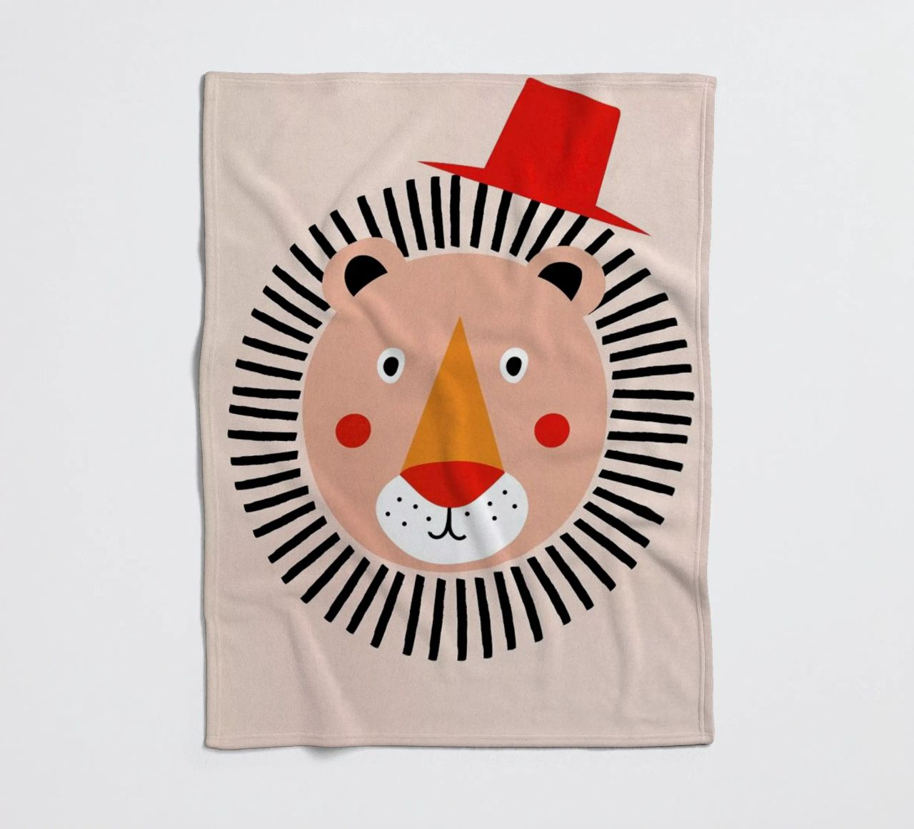Well Dressed Lion coperta in pile da Little Flourishes