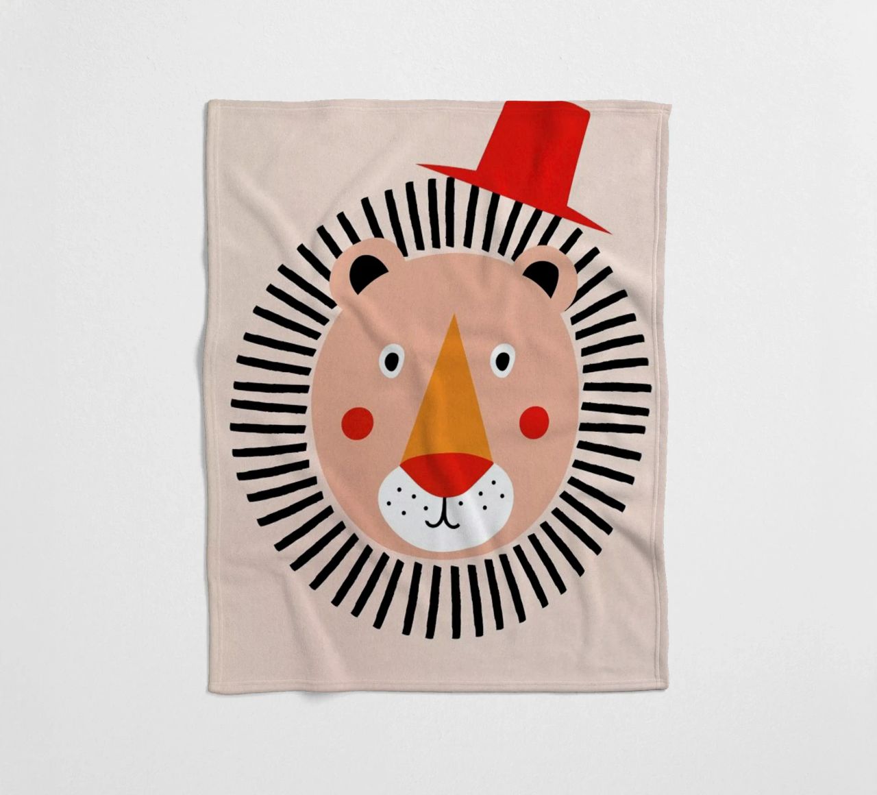 Well Dressed Lion coperta in pile da Little Flourishes