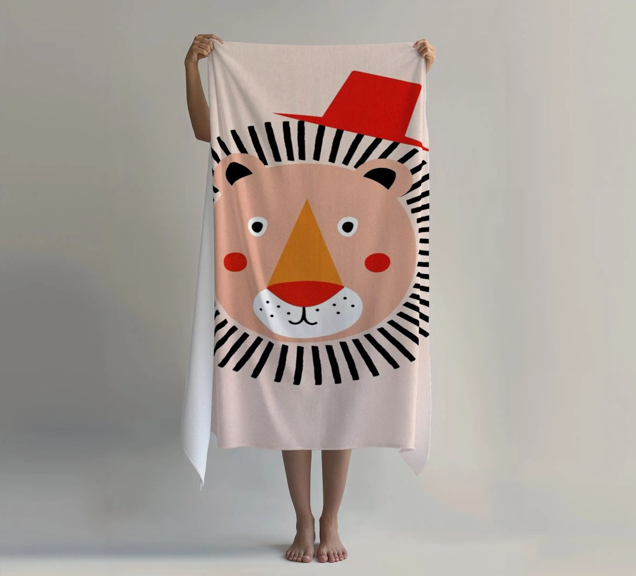 Well Dressed Lion telo mare da Little Flourishes