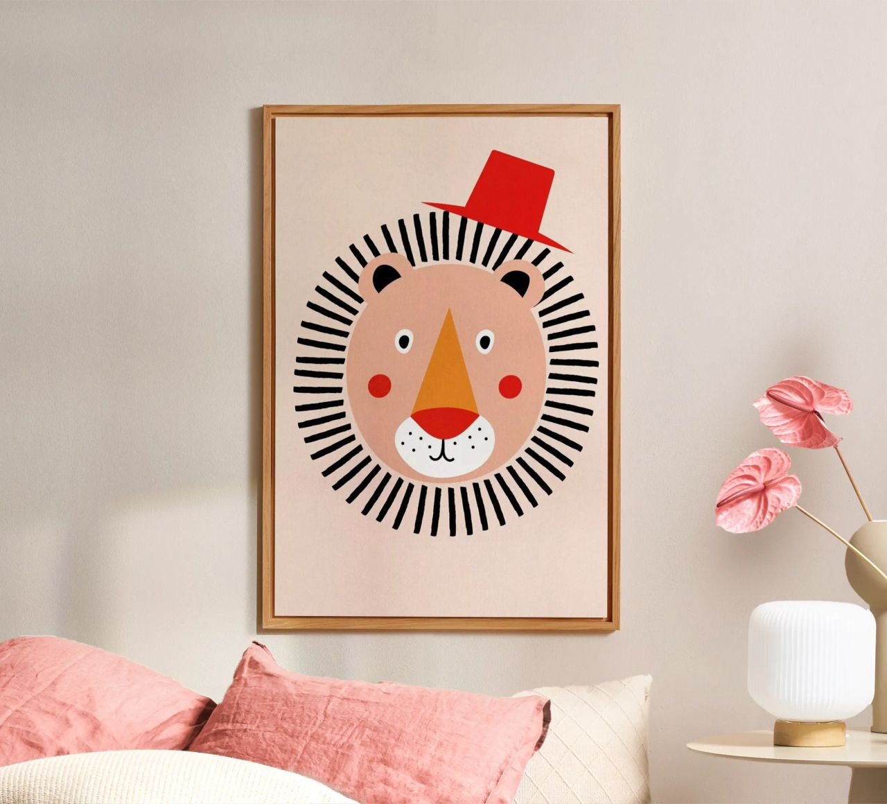 Well Dressed Lion alluminio dibond da Little Flourishes
