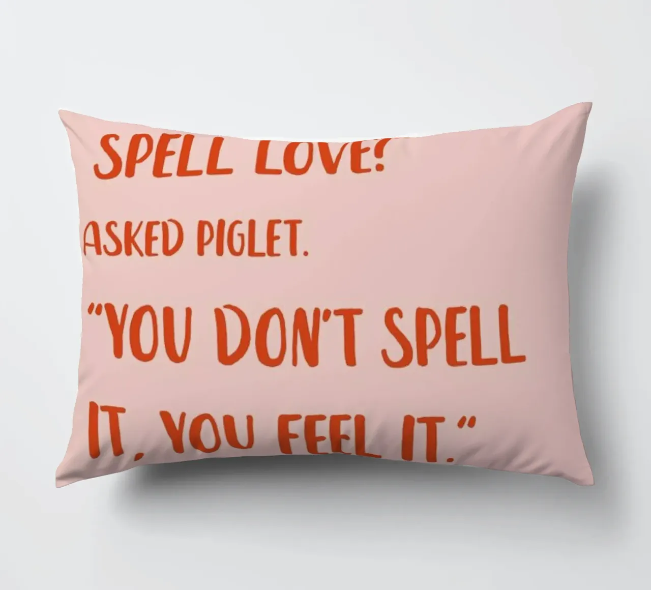How Do You Spell Love? cuscino da Little Flourishes