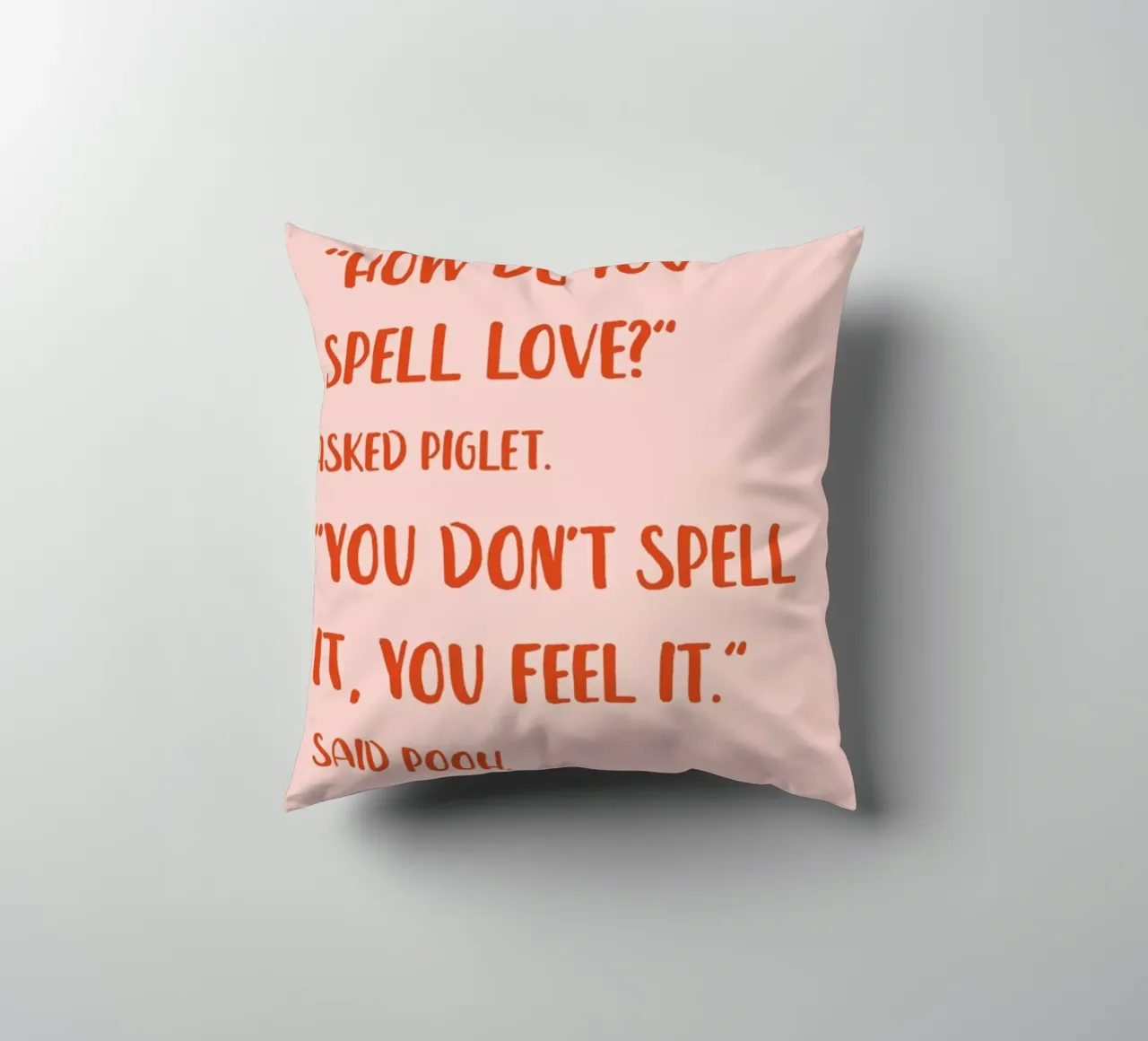 How Do You Spell Love? cuscino da Little Flourishes