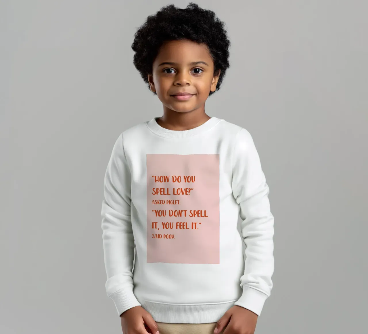 How Do You Spell Love? felpa bambino da Little Flourishes
