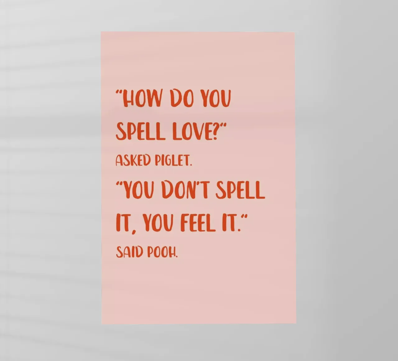 How Do You Spell Love? pellicola backlit da Little Flourishes