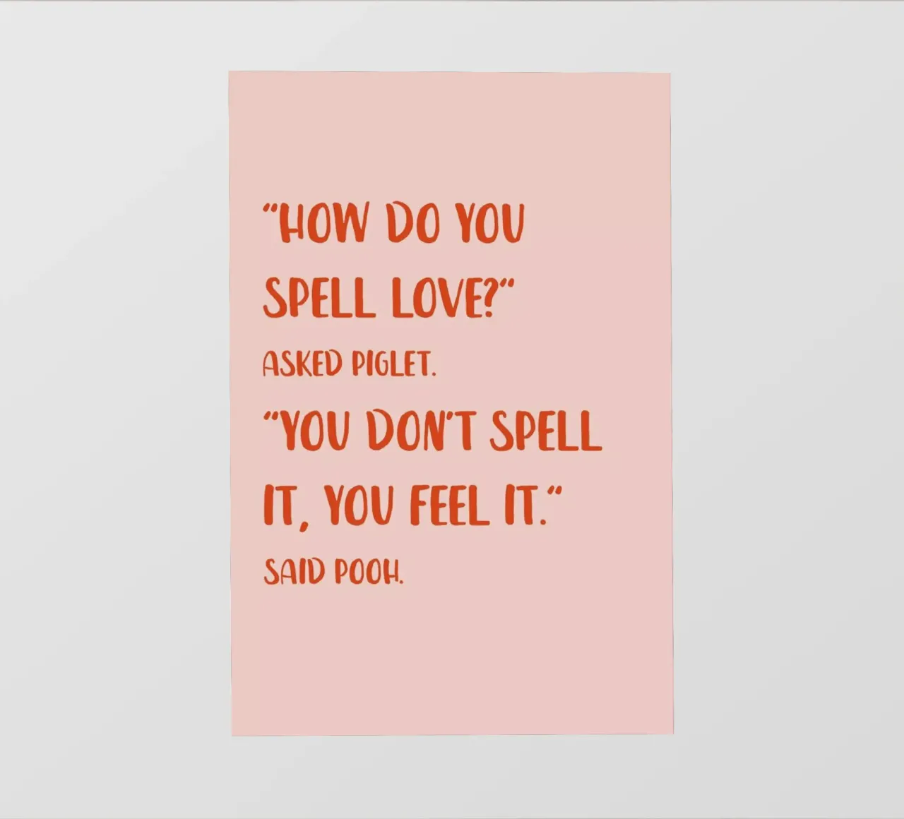 How Do You Spell Love? pellicola backlit da Little Flourishes
