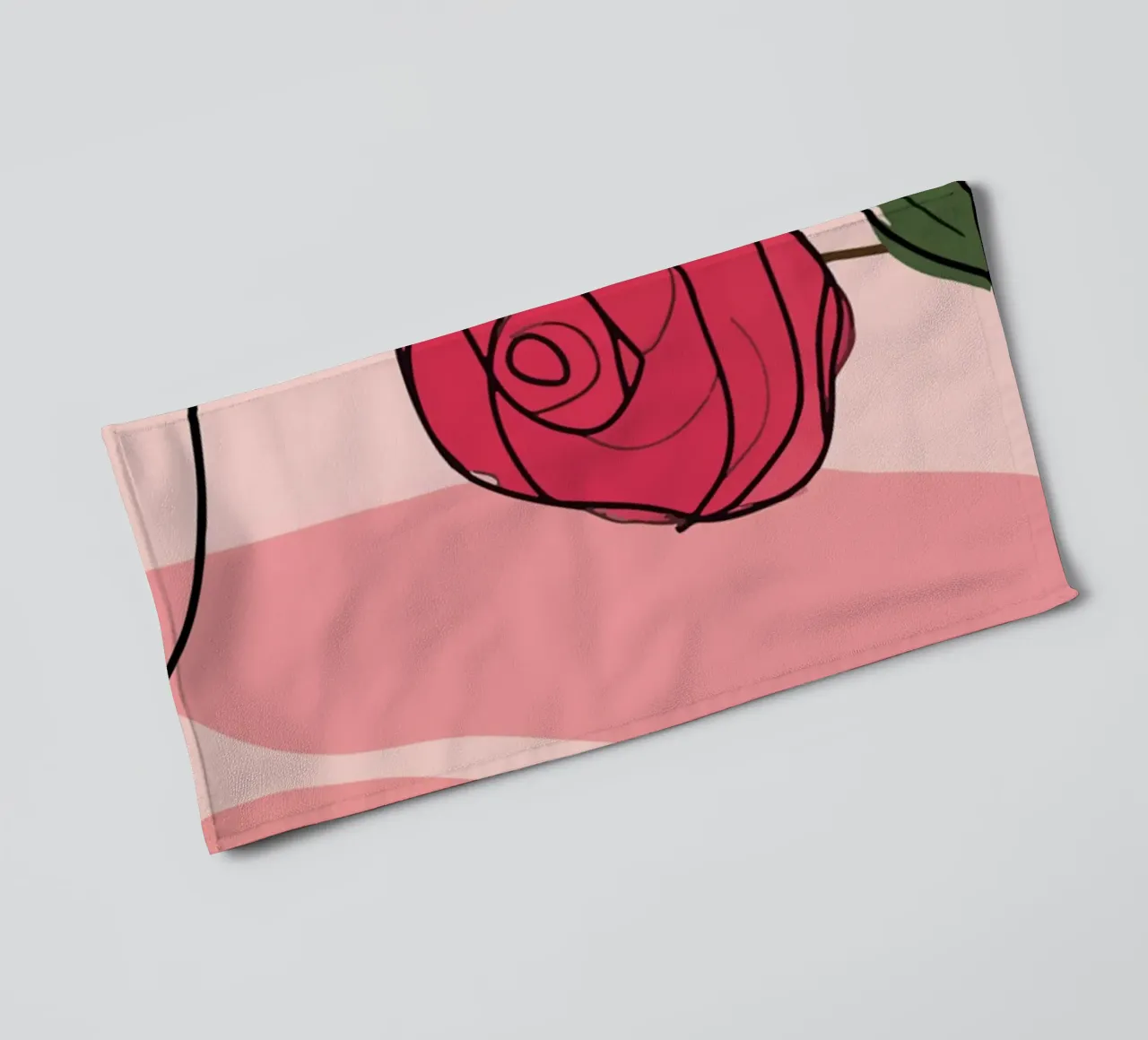 Red roses on a delicate background towel by pixelbull - medieval art and more