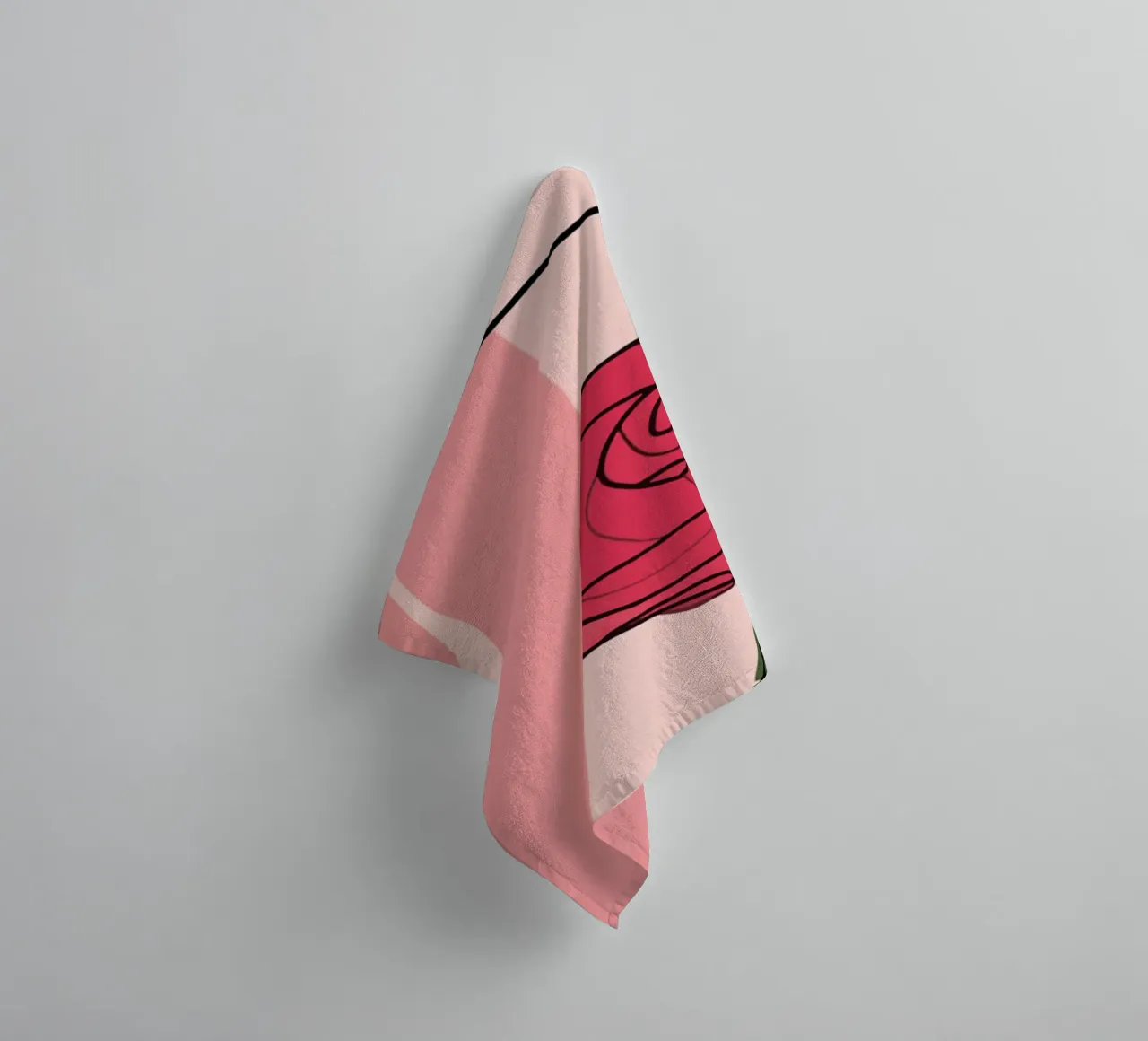 Red roses on a delicate background towel by pixelbull - medieval art and more