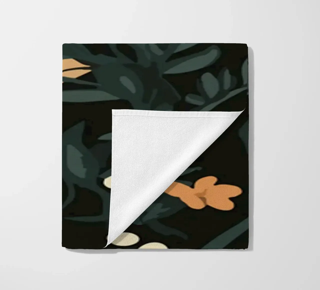 Donna di profilo con splendore floreale telo mare da pixelbull - medieval art and more