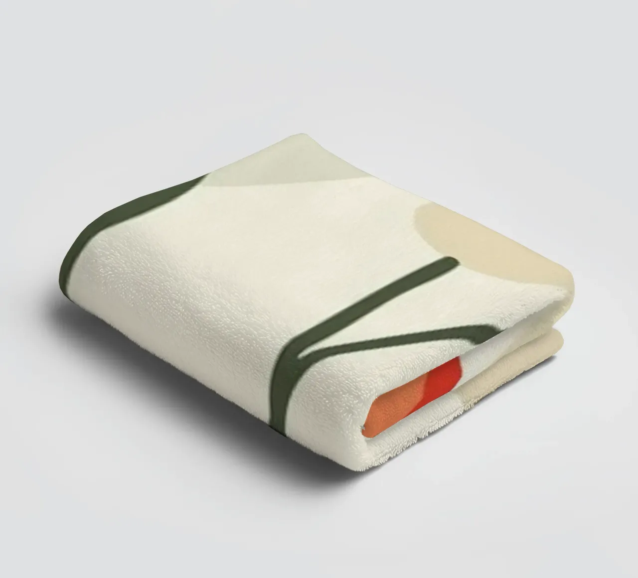 Abstract tulips in warm colours towel by pixelbull - medieval art and more