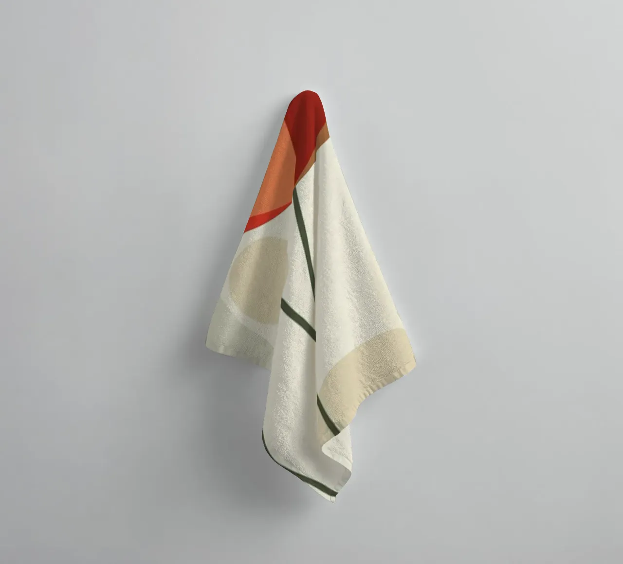Abstract tulips in warm colours towel by pixelbull - medieval art and more