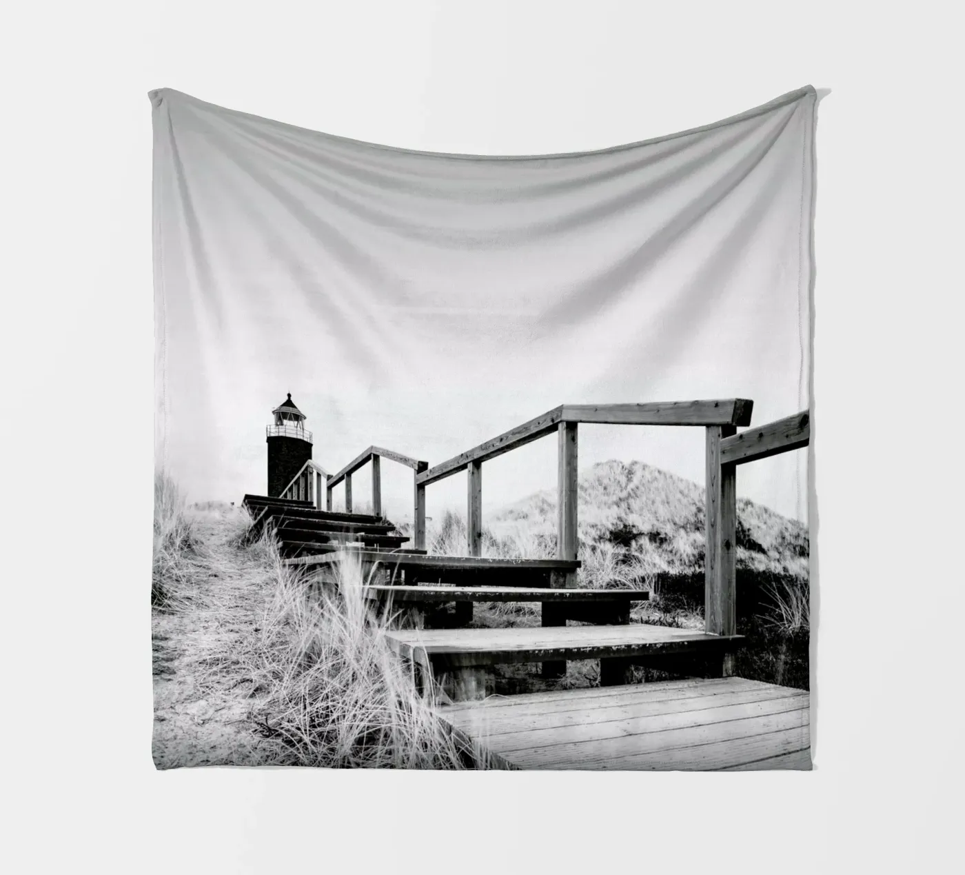 Sylt - Quermarkenfeuer Study 2 Fleecedecke von Håggard Photography | Ronny Behnert