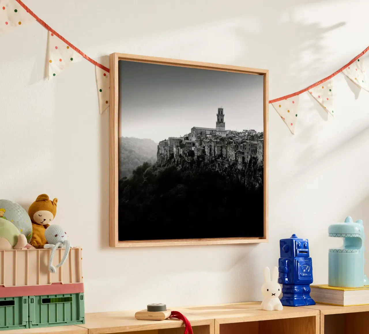 Toskana - Pitigliano Leinwand mit Schattenfugenrahmen von Håggard Photography | Ronny Behnert