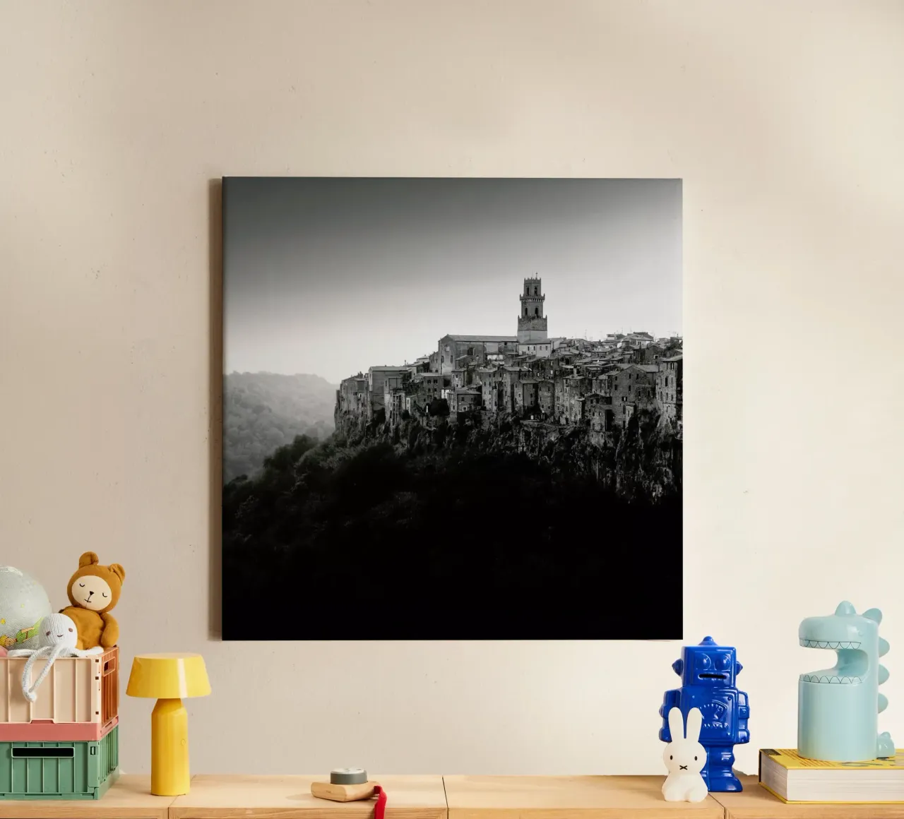 Toskana - Pitigliano Leinwand mit Schattenfugenrahmen von Håggard Photography | Ronny Behnert