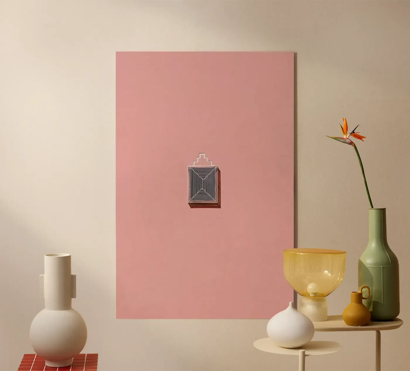 Maze acryl van Rupert Höller