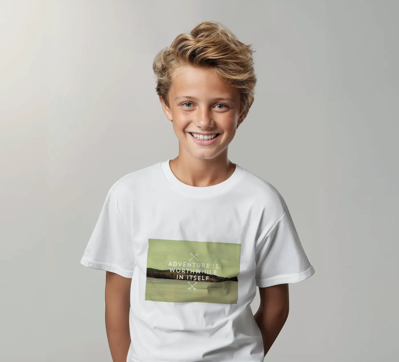 Worthwhile kids t-shirt by Vintage Skies