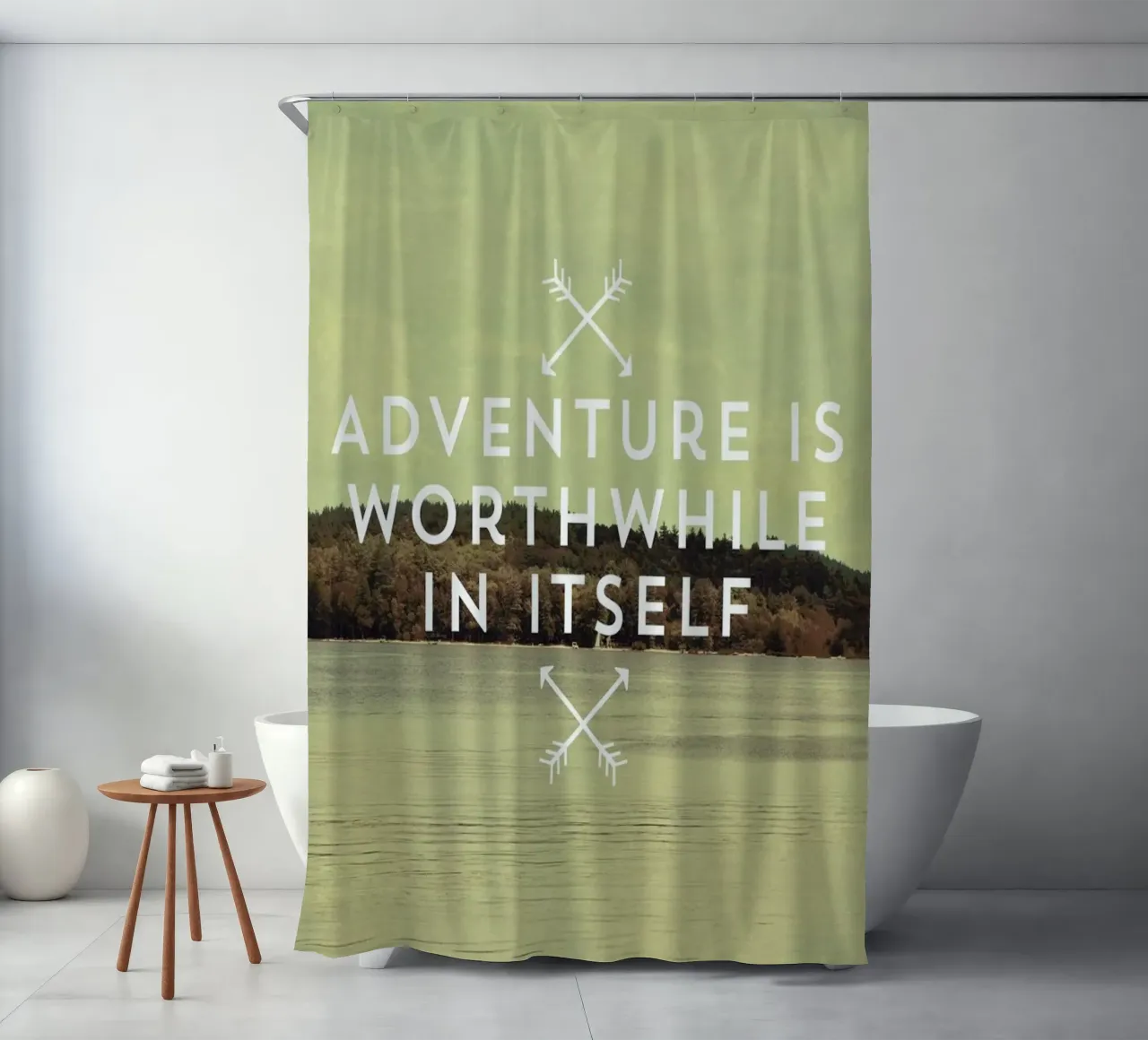 Worthwhile Duschvorhang von Vintage Skies