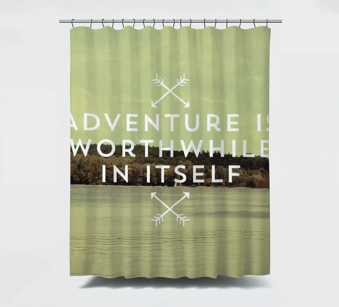 Worthwhile Duschvorhang von Vintage Skies