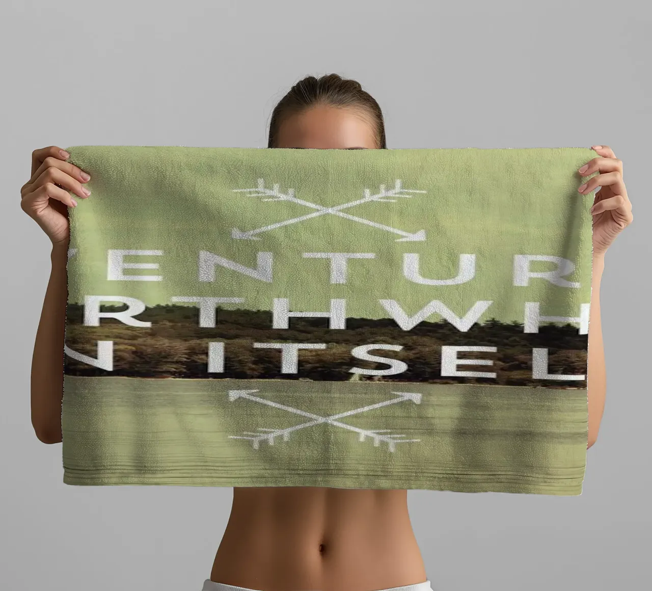 Worthwhile towel by Vintage Skies