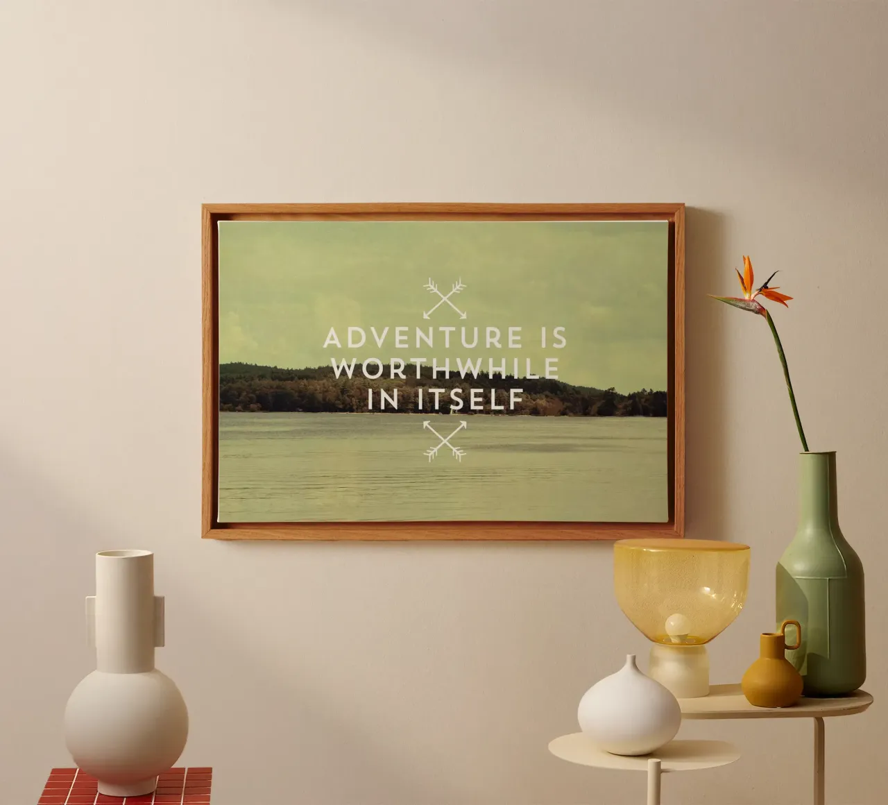 Worthwhile tela con Cornice a cassetta da Vintage Skies