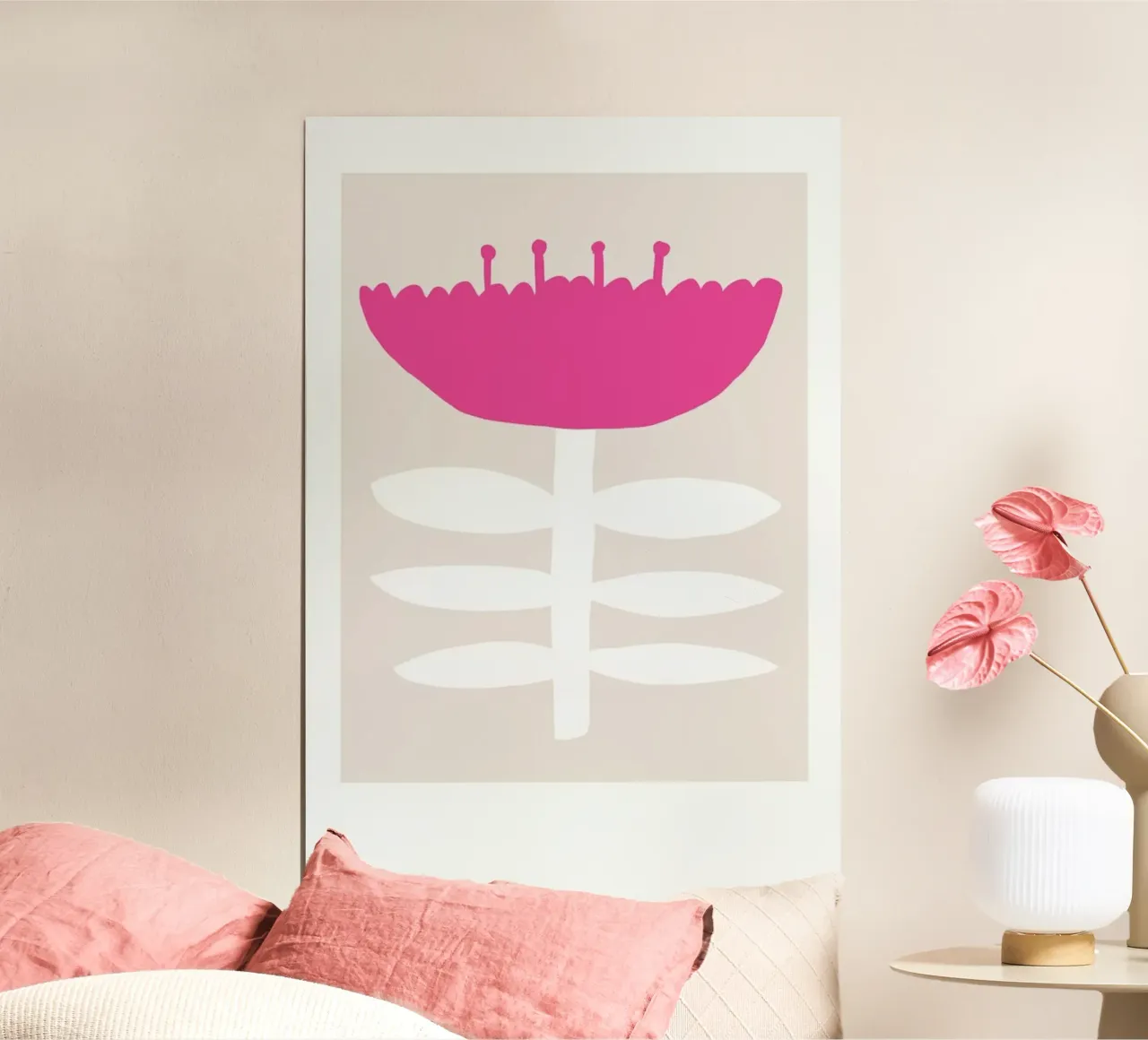 Flowery No. 2 poster con telaio in plastica da typealive