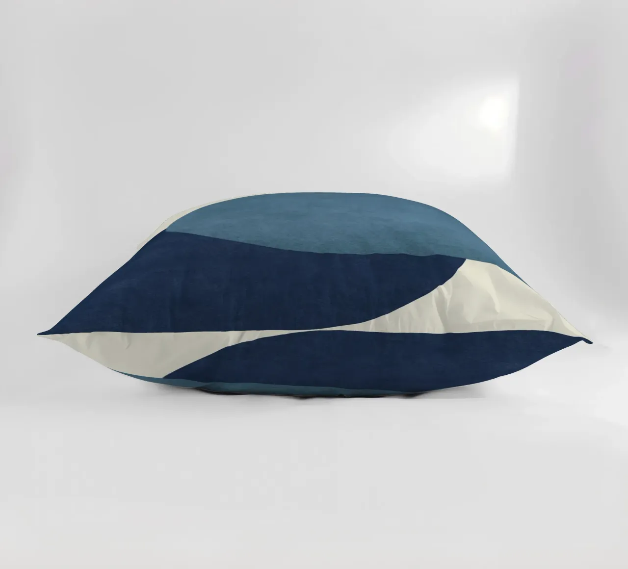 Halfmoon Colorblock - Blu navy cuscino da MoonlightPrint