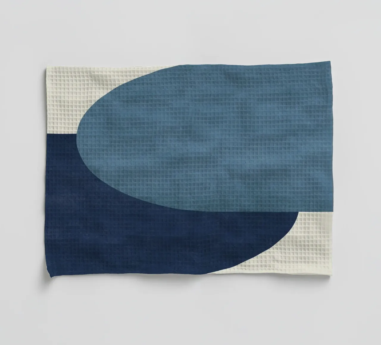 Halfmoon Colorblock - Blu navy canovaccio da cucina da MoonlightPrint