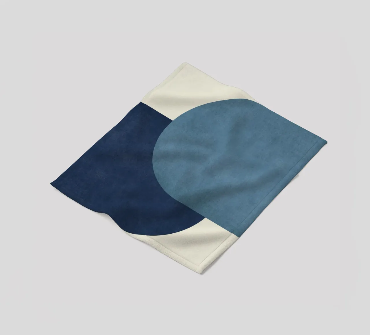 Halfmoon Colorblock - Blu navy coperta in pile da MoonlightPrint