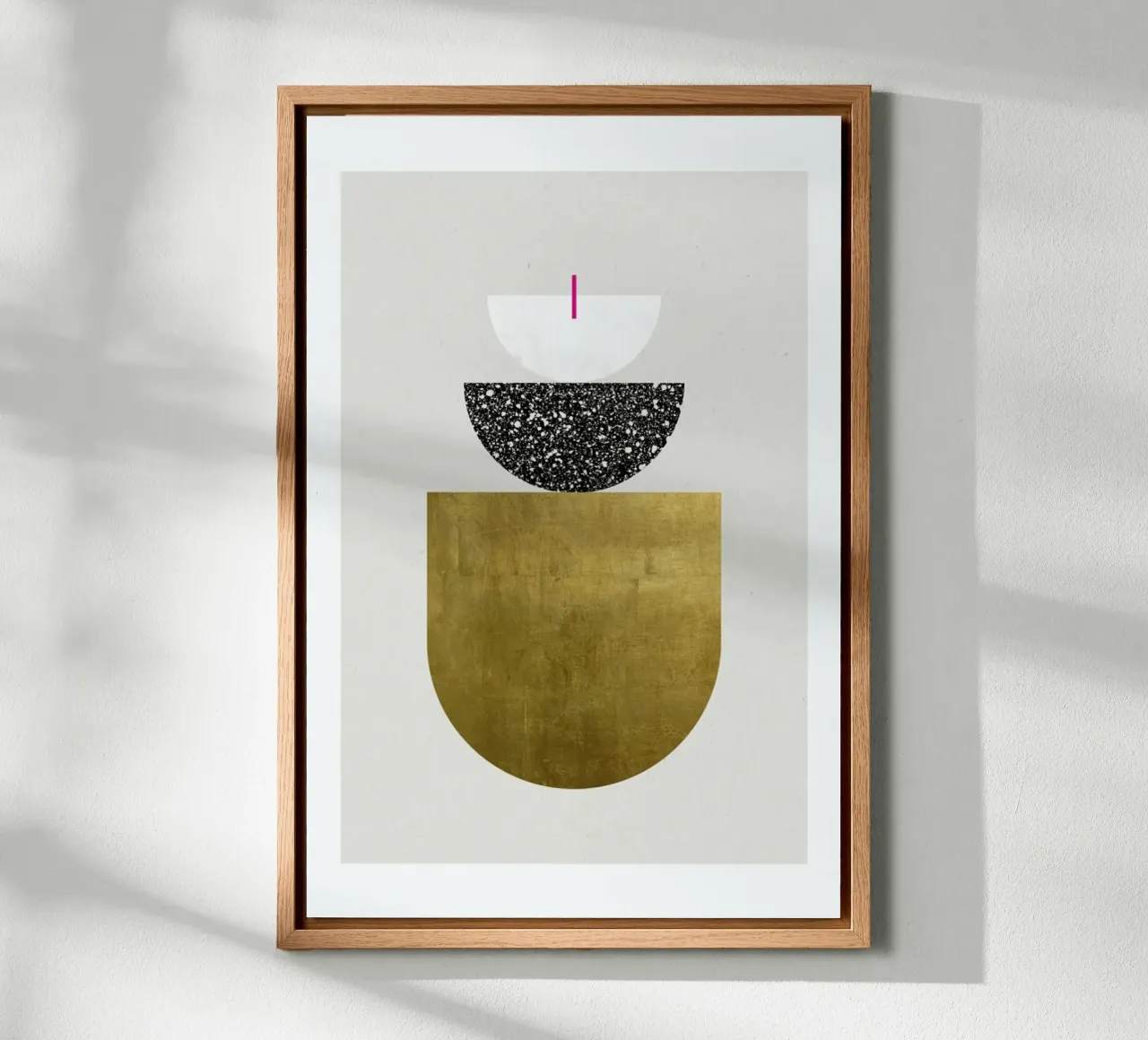 Geometry No. 2 canvas met Baklijst van typealive