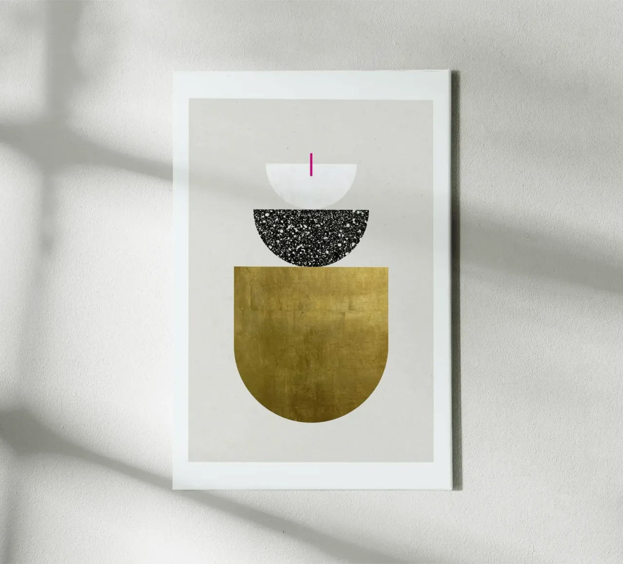 Geometry No. 2 canvas met Baklijst van typealive