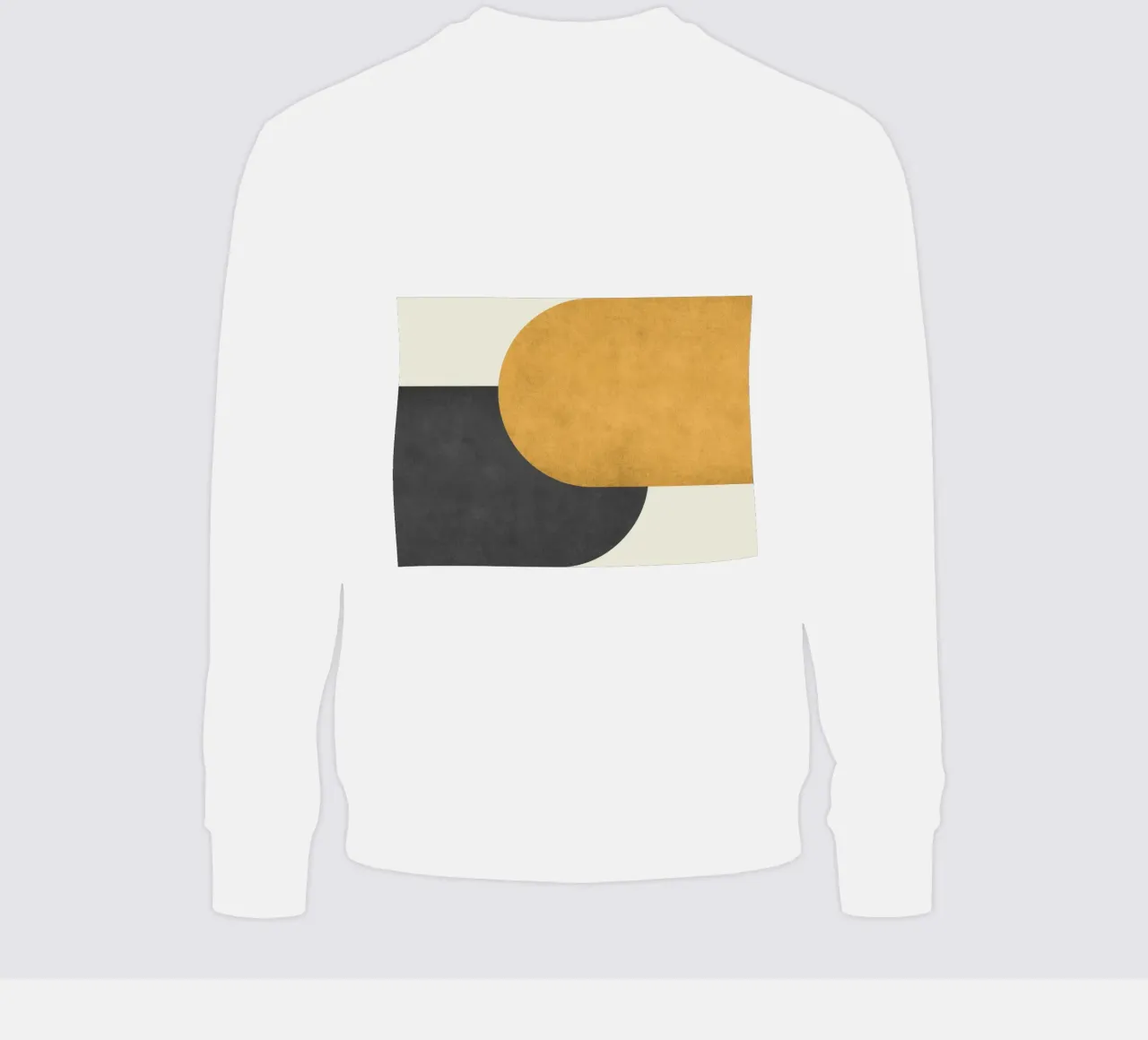 Halfmoon Colorblock - Oro Nero felpa da MoonlightPrint