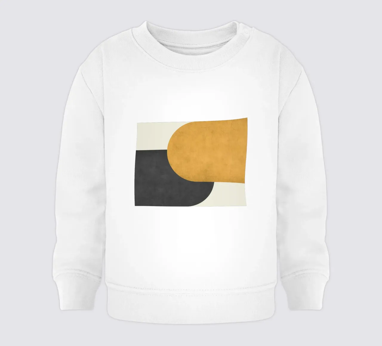 Halfmoon Colorblock - Oro Nero felpa neonato da MoonlightPrint