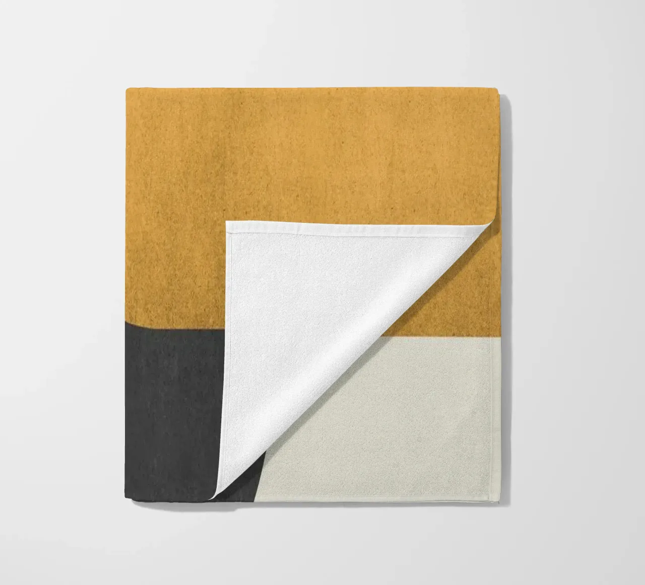 Halfmoon Colorblock - Oro Nero telo mare da MoonlightPrint