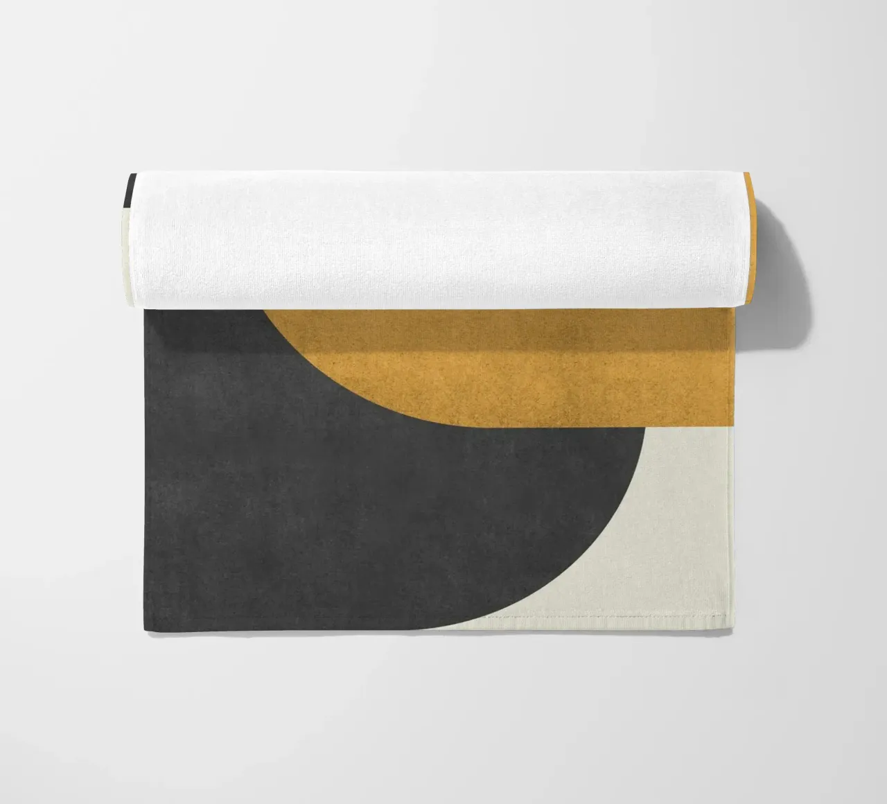 Halfmoon Colorblock - Oro Nero telo mare da MoonlightPrint