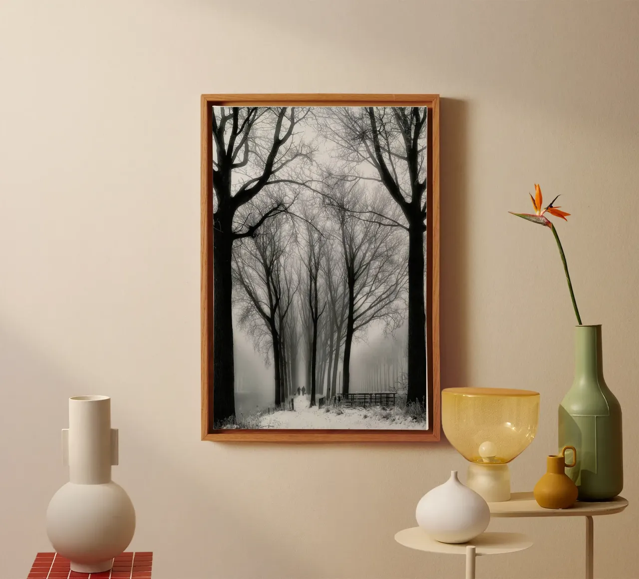 Then Winter Comes - Yvette Depaepe canvas met Baklijst van Pictufy