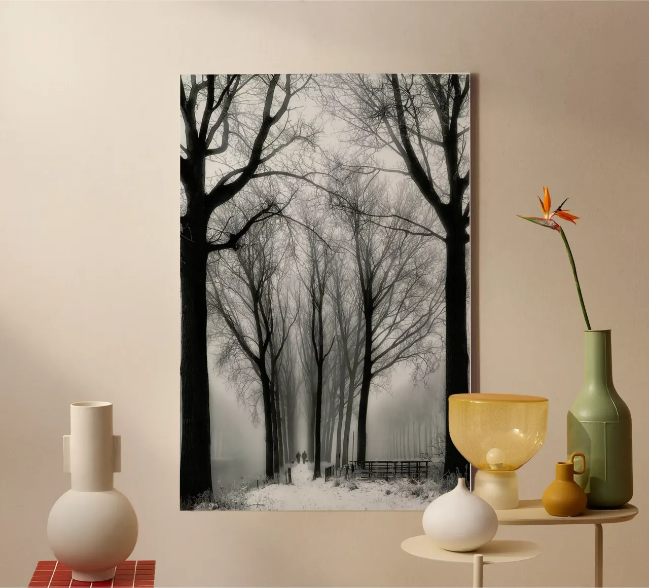 Then Winter Comes - Yvette Depaepe canvas met Baklijst van Pictufy
