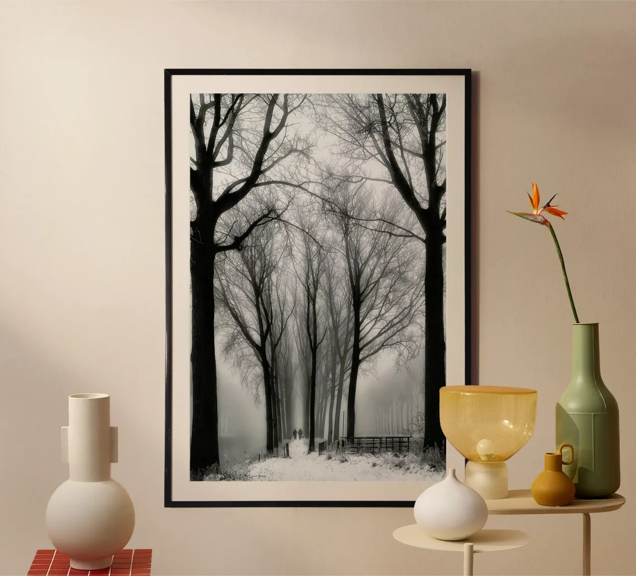 Then Winter Comes - Yvette Depaepe poster con telaio in plastica da Pictufy