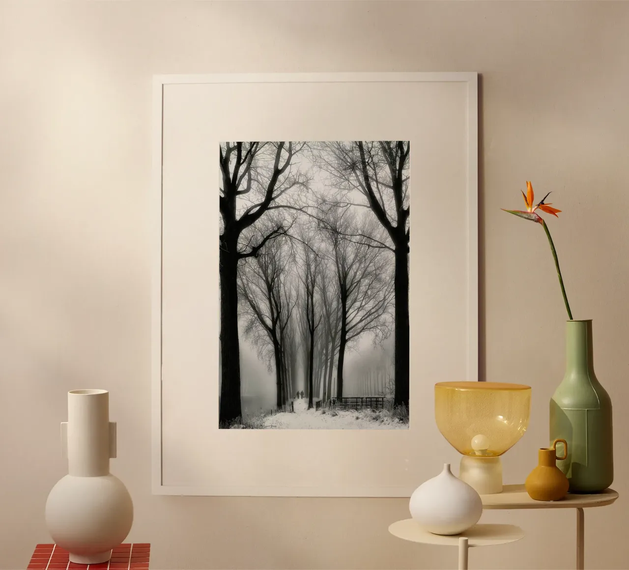 Then Winter Comes - Yvette Depaepe poster con telaio in plastica da Pictufy