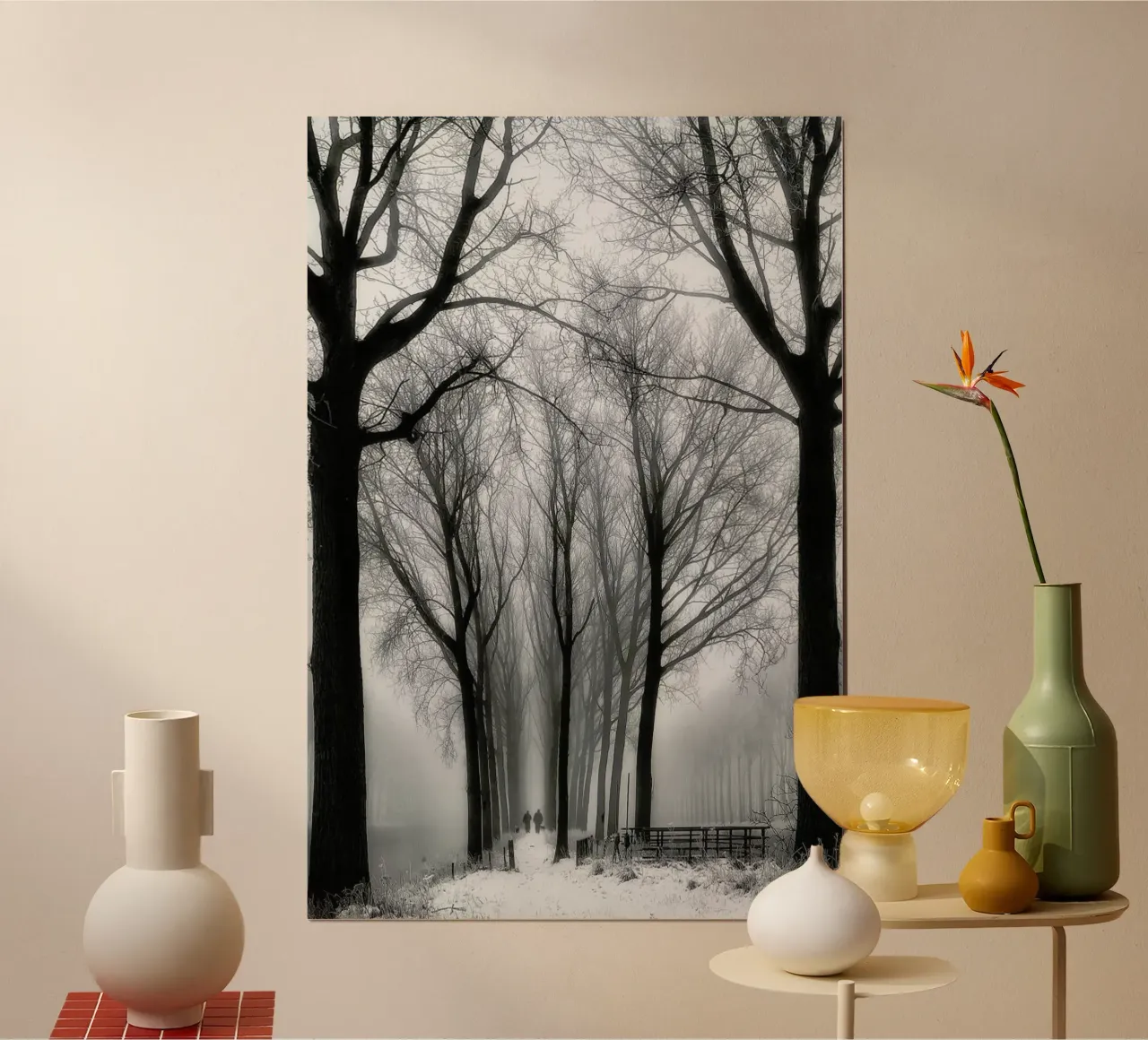 Then Winter Comes - Yvette Depaepe poster con telaio in plastica da Pictufy