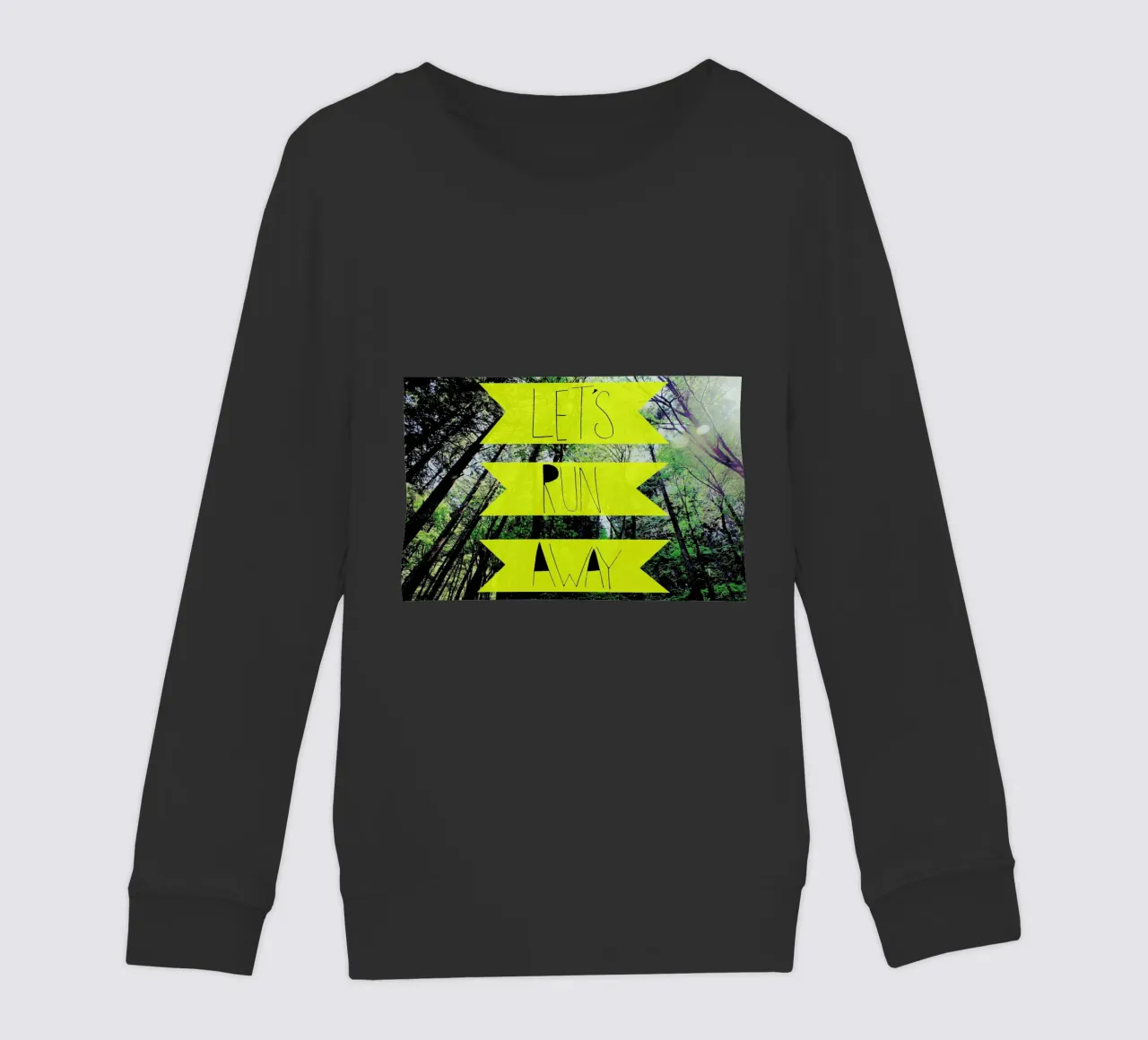 Let's Run Away - to the forest felpa bambino da Leah Flores